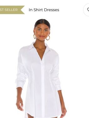 Crisp White Shirt Mini Dress - Sleek Everyday Style